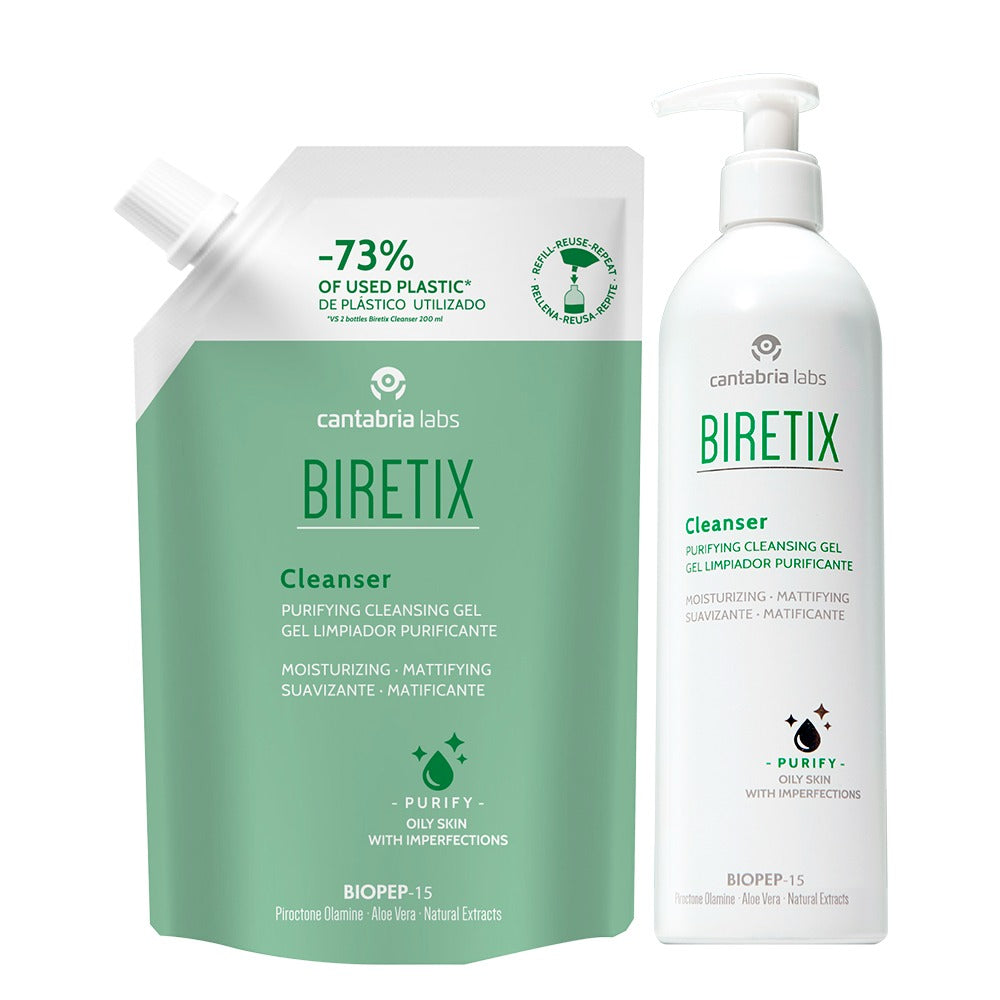 Biretix Gel Limpiador REFILL x 400ml - Anti imperfecciones