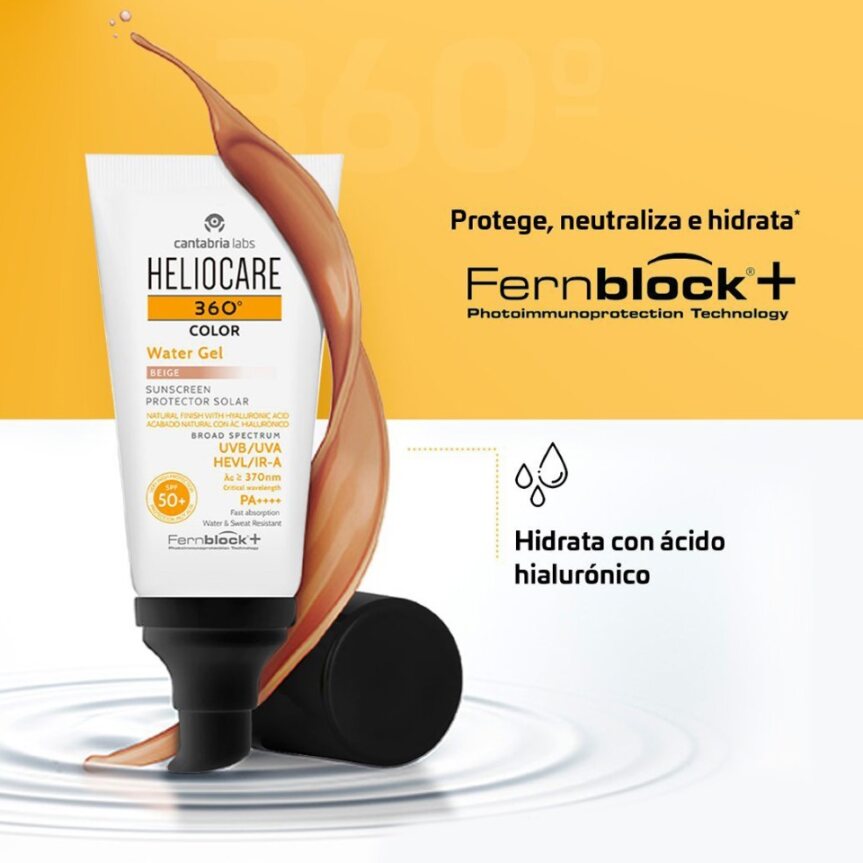 Heliocare 360 Water gel - Color Bronce