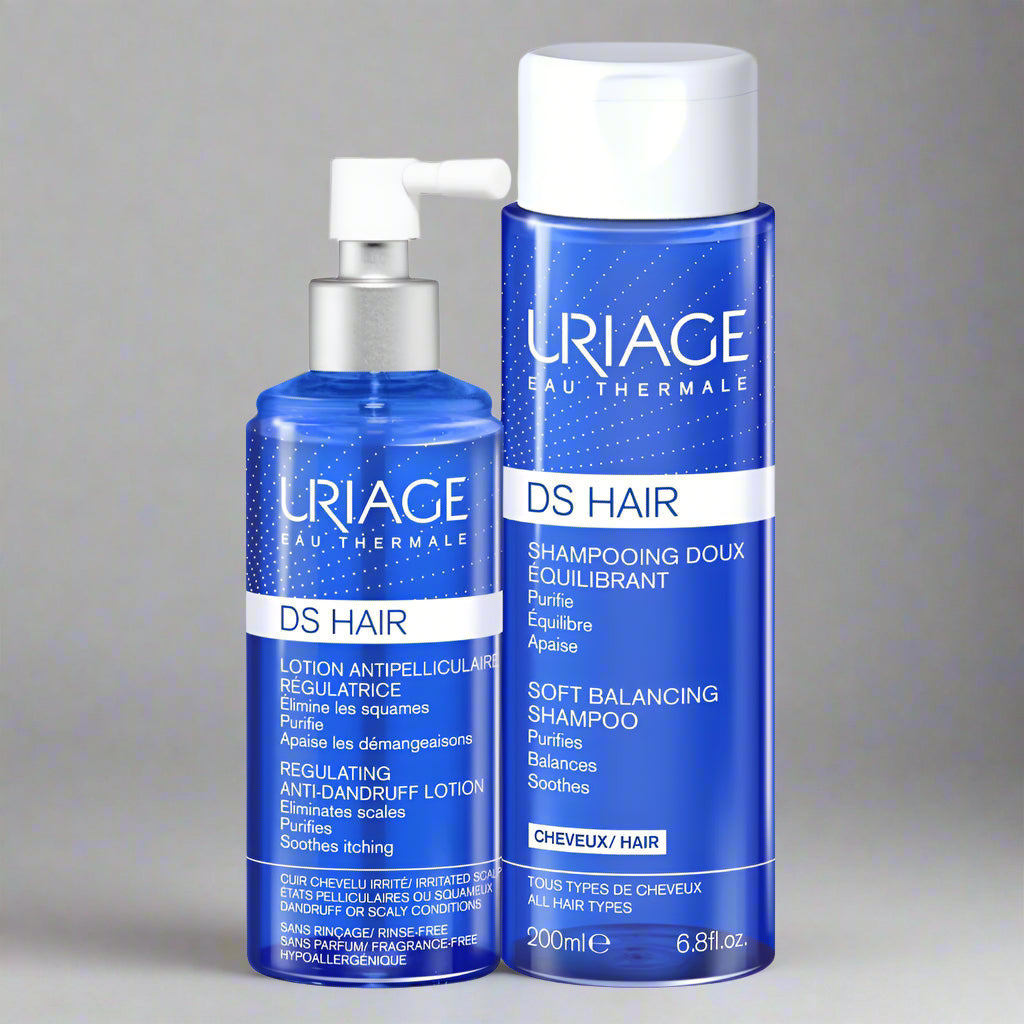 Kit 2x1 Uriage D.S. Hair Spray X 100ml - Anticaspa GRATIS D.S Hair Champu Equilibrante X 200ml