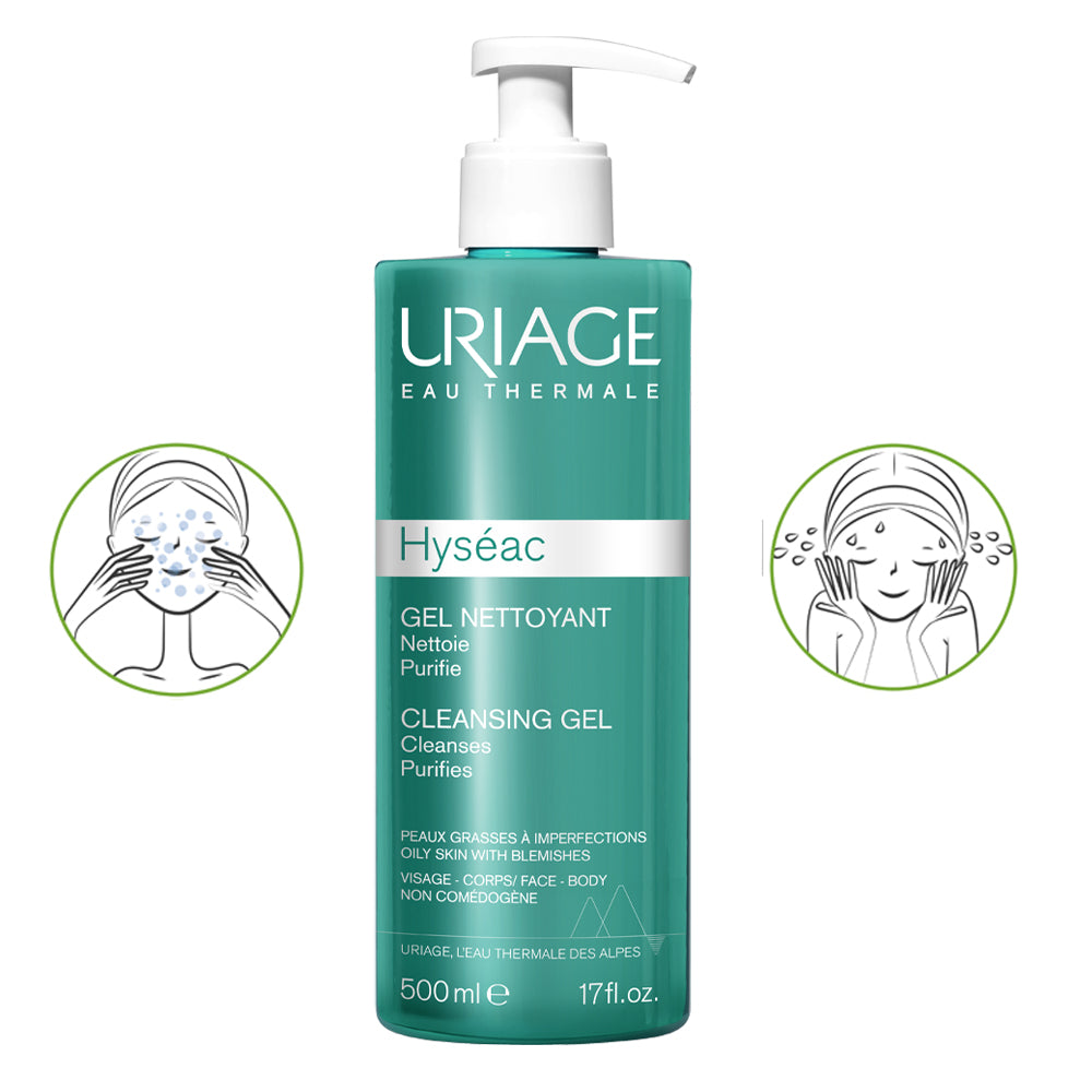 Uriage Hyséac Gel Limpiador x 500ml - Anti imperfecciones