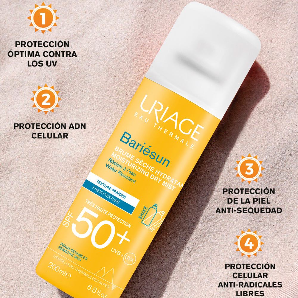 Kit 2x1 Bariesun Spray GRATIS Agua termal Uriage 50ml