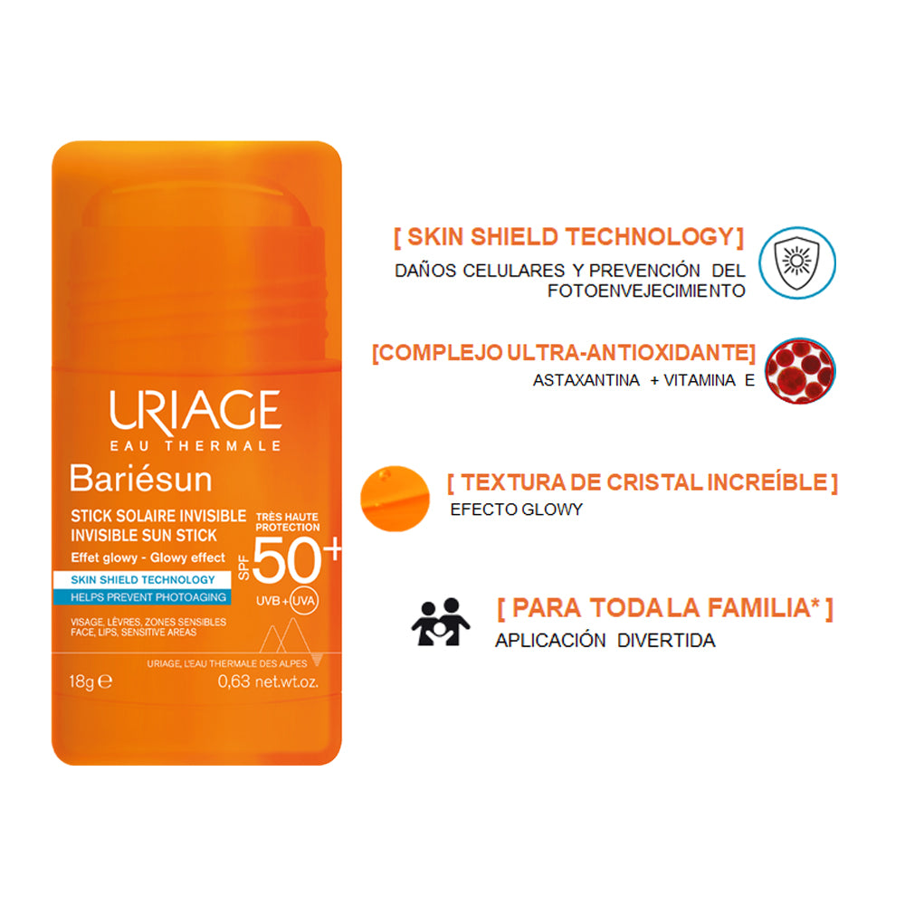 Kit Agua Termal Suero Ácido Hialurónico 1.5% GRATIS Bariésun Stick Invisible X 18gr