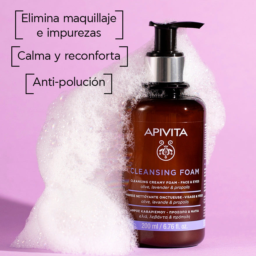 Apivita espuma limpiadora x 200ml