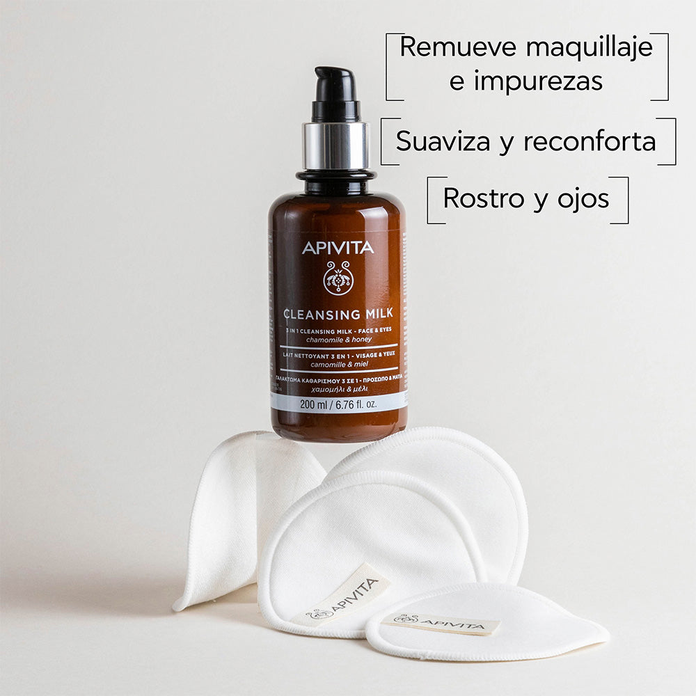 KIT 2x1 Apivita Beevine Elixir Suero GRATIS Apivita 3 en 1 Leche Limpiadora