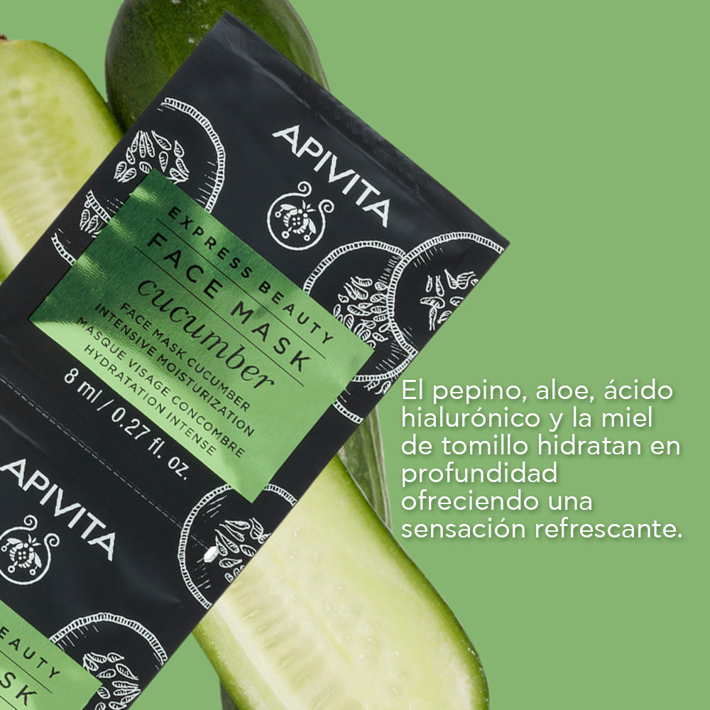 Apivita Mascarilla Facial de Pepino X 2 sachets