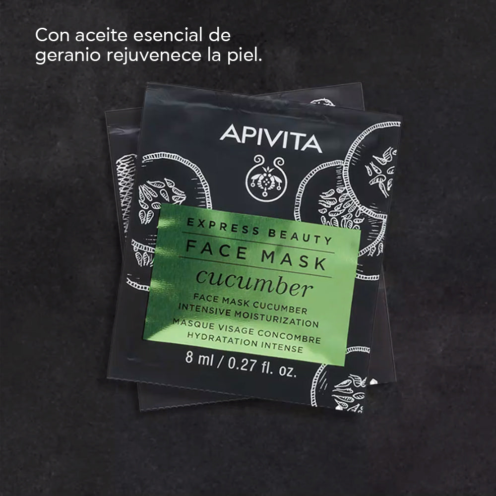 Apivita Mascarilla Facial de Pepino X 2 sachets