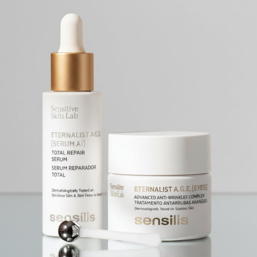 Kit ADIOS ARRUGAS compra Sensilis Eternalist A.G.E Serum GRATIS Eternalist A.G.E Ojos