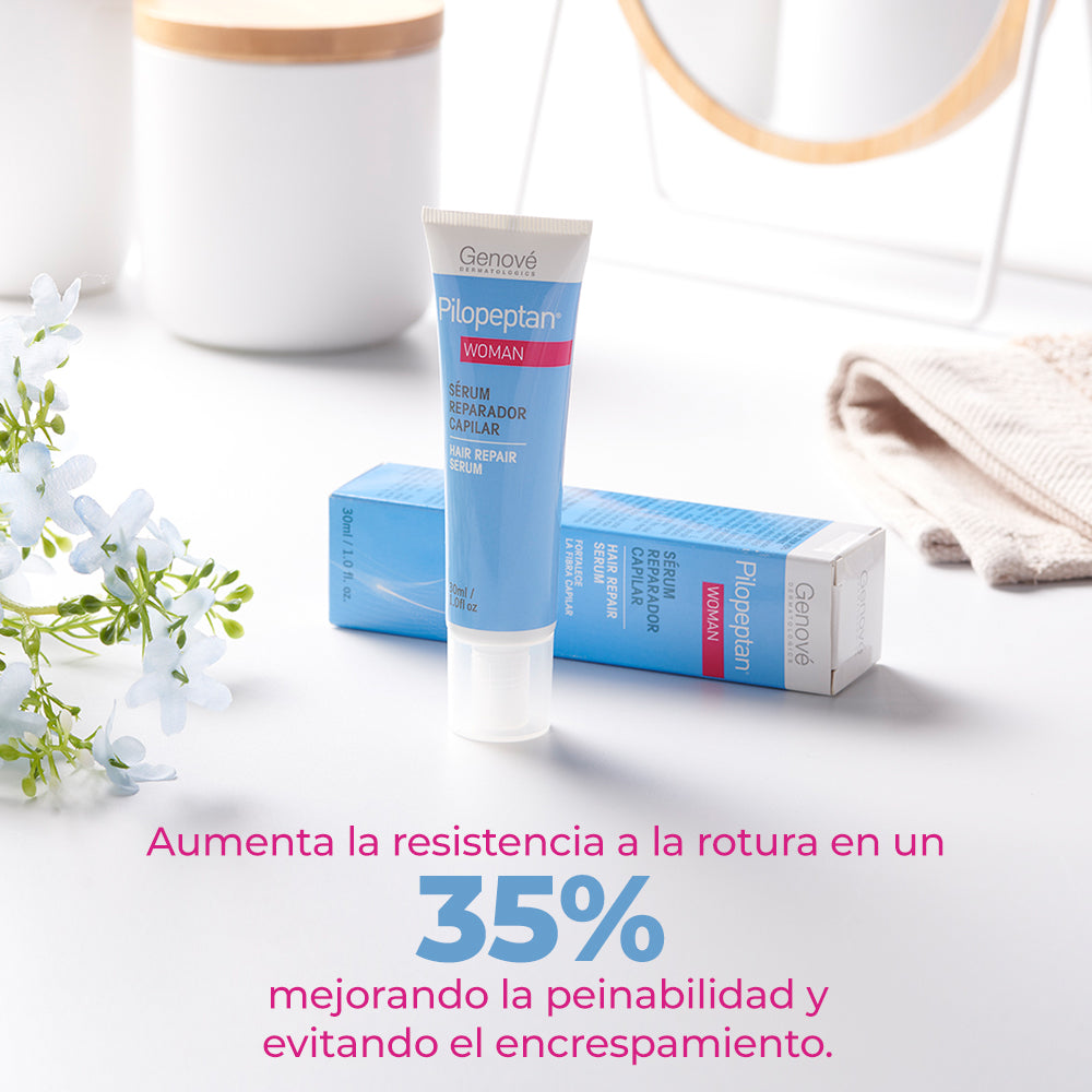 Kit 3x1 Pilopeptan Woman Suero GRATIS 15 sobres Pilopeptan Mascarilla + GRATIS 15 sobre Pilensive