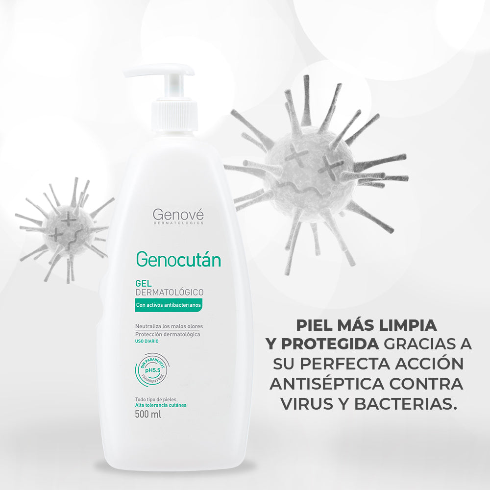 Kit 2X1 Genocután x 500 ml gel limpiador GRATIS 1 Genocután x 250ml