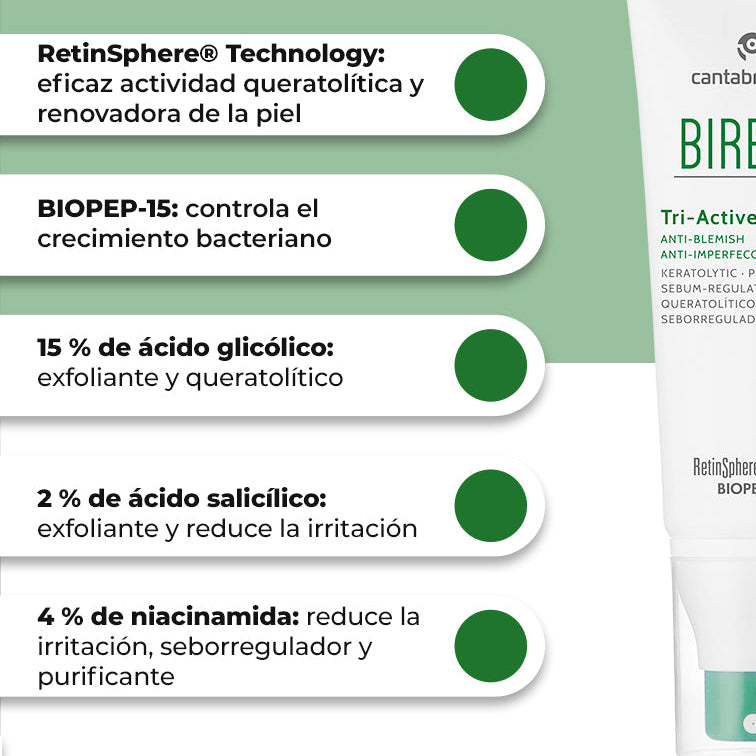 Kit ACNISOLAR Biretix Tri-Active Spray x 100ml GRATIS Heliocare 360° Advance Gel x 100ml