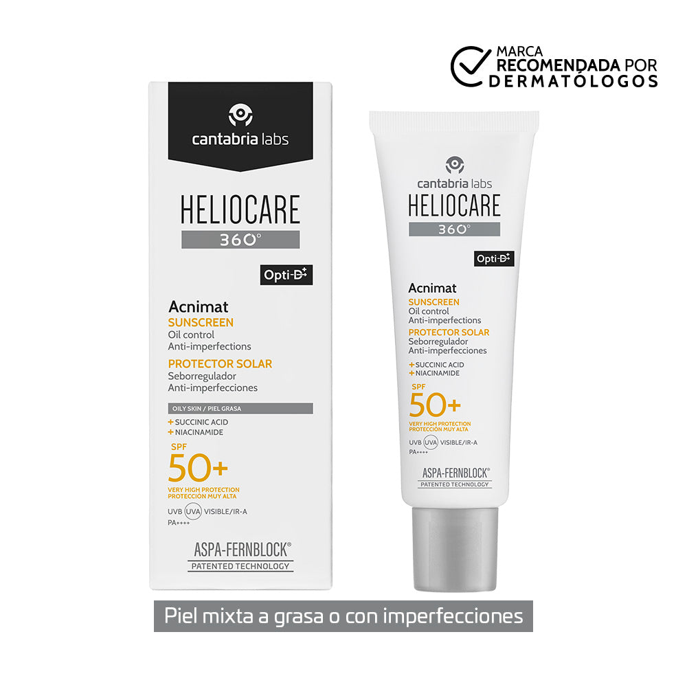 NUEVO!!!!! Heliocare 360° Acnimat x 50ml - Anti imperfecciones