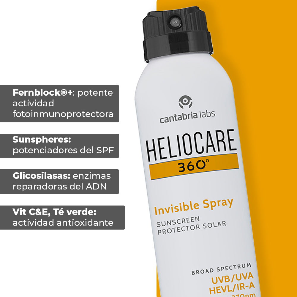 Kit 2X1 Heliocare 360 spray invisible. Compra 1 lleva 2