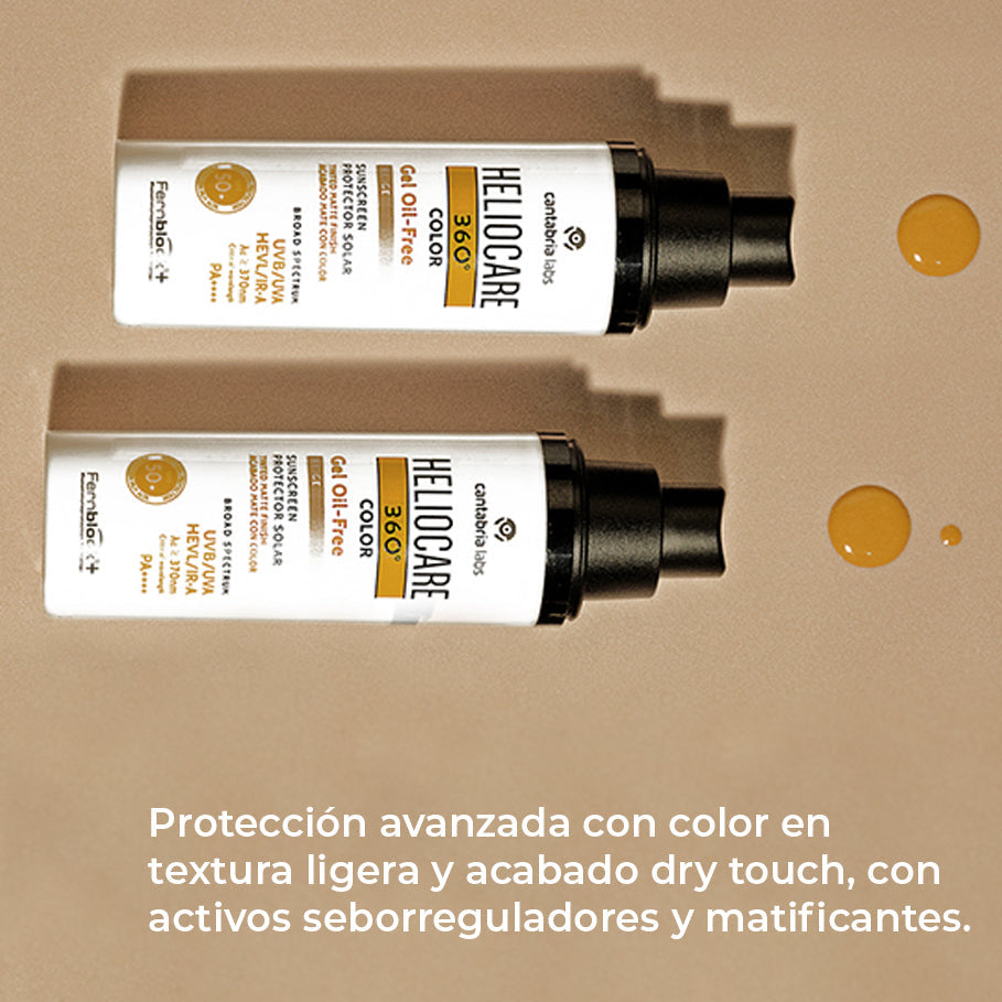 KIT 2x1 Heliocare 360° Toque Seco Beige GRATIS Endocare Hydractive x 400ml