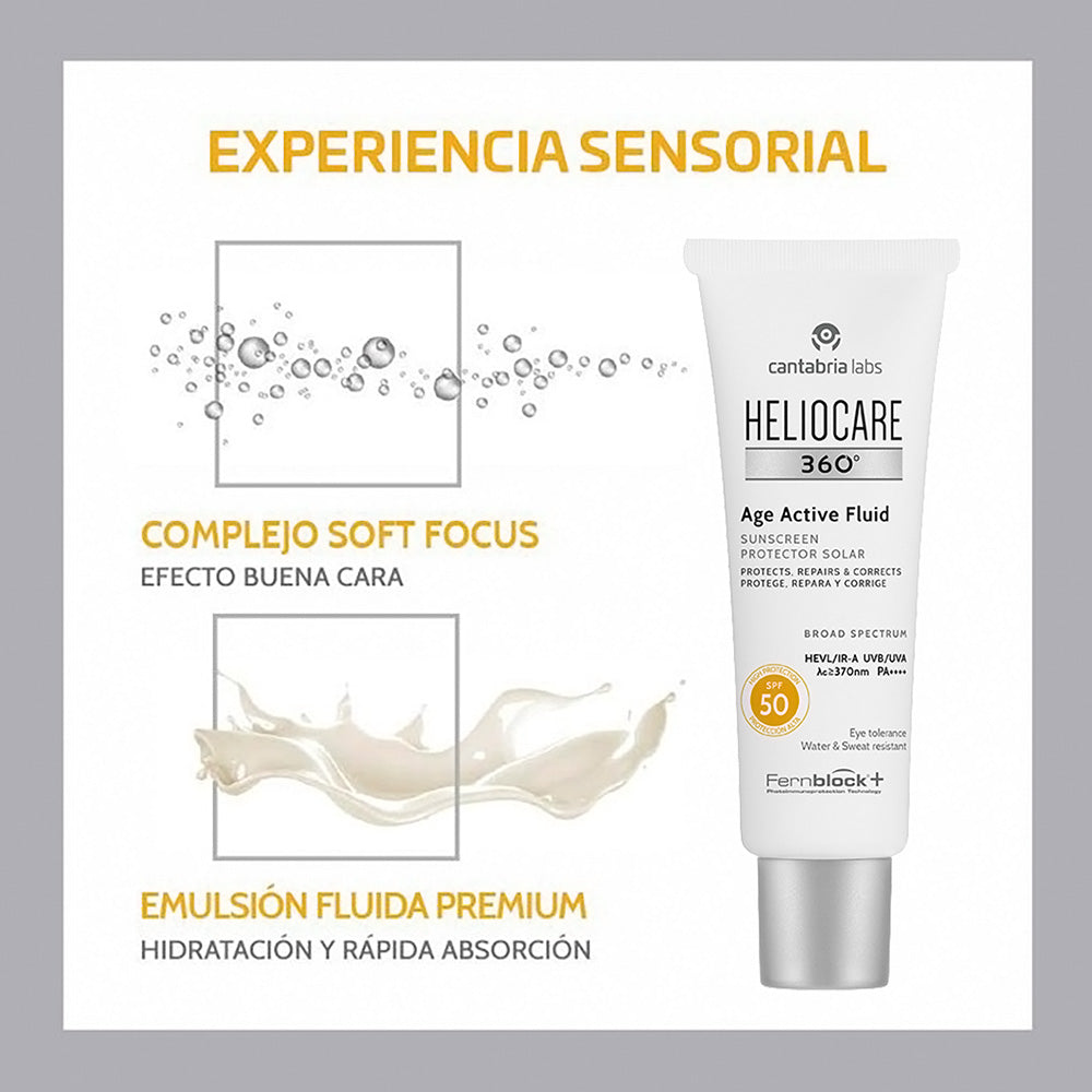 Heliocare 360° Age Active - Protector solar - Antiedad X 50ml