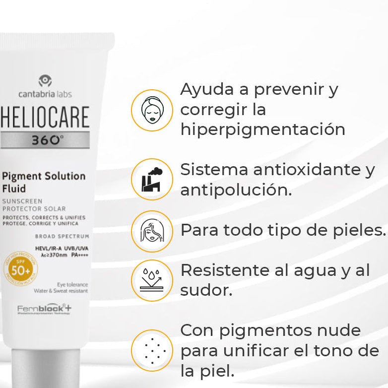 Heliocare 360 Pigment Protector Solar - Despigmentante x 50ml