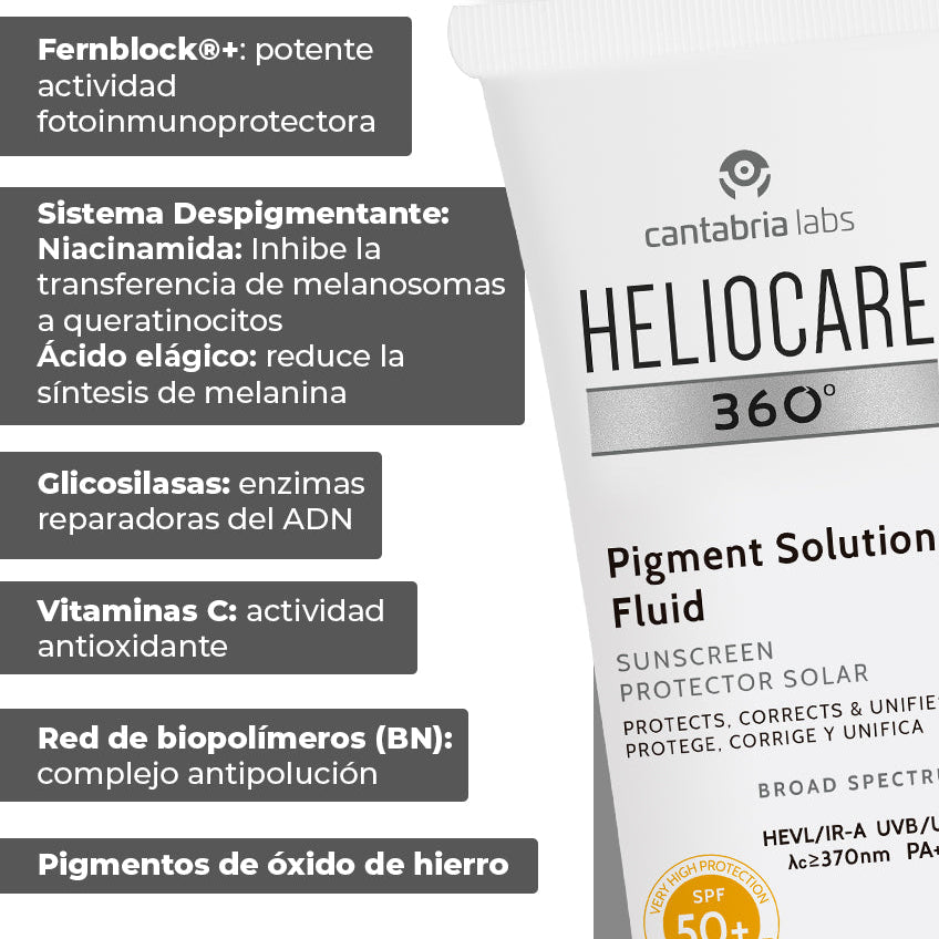 Heliocare 360 Pigment Protector Solar - Despigmentante x 50ml