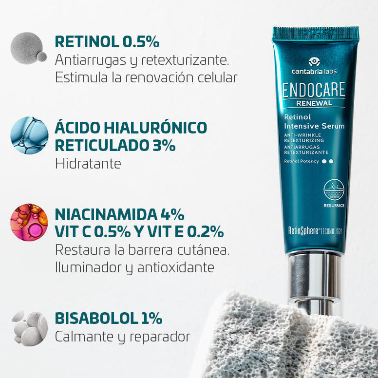 Kit compra Endocare Renewal retinol al 0.2% - Antiedad x 30ml GRATIS Endocare Age Barrier Hyaluboost Serum X 30 ml
