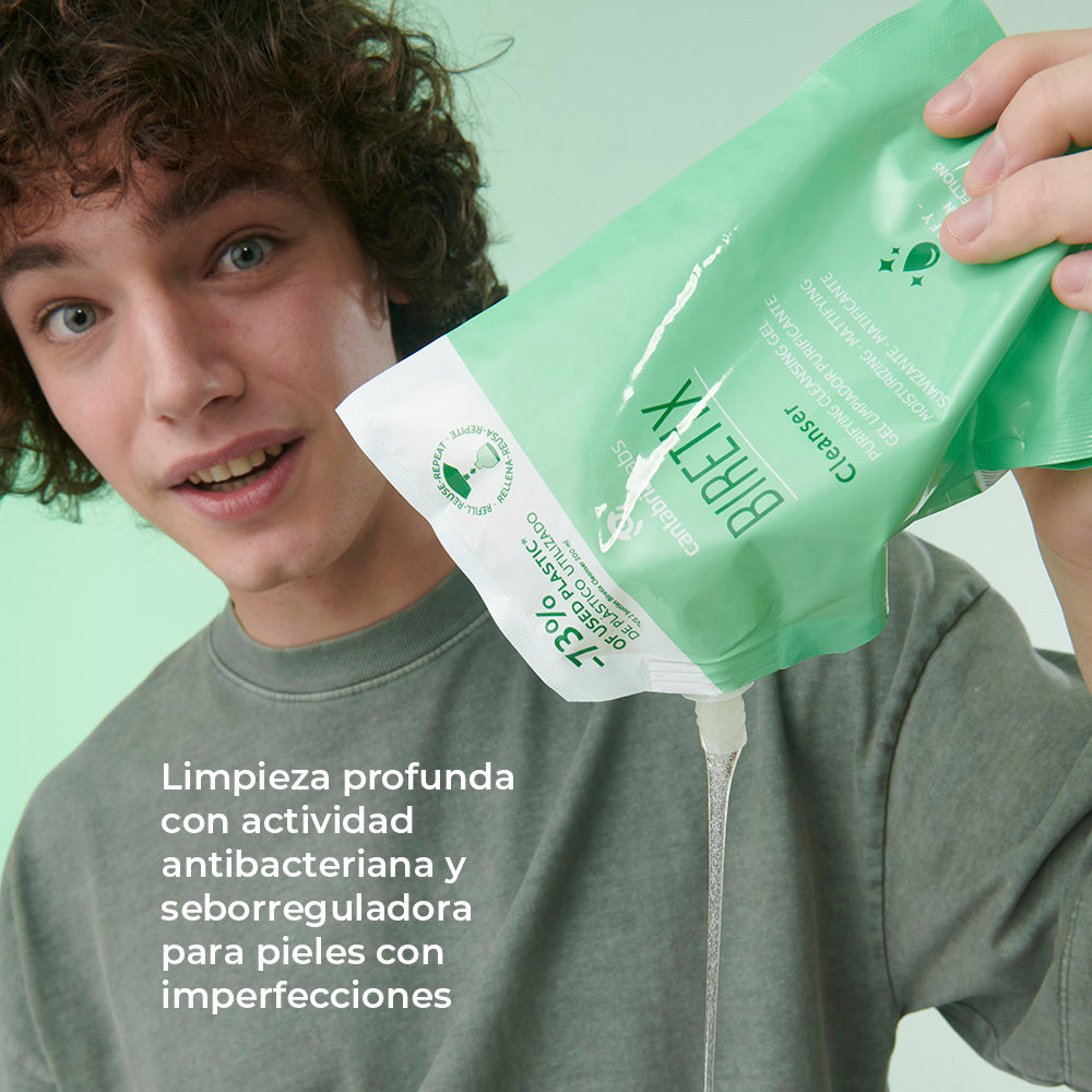 Biretix Gel Limpiador REFILL x 400ml  - Anti imperfecciones