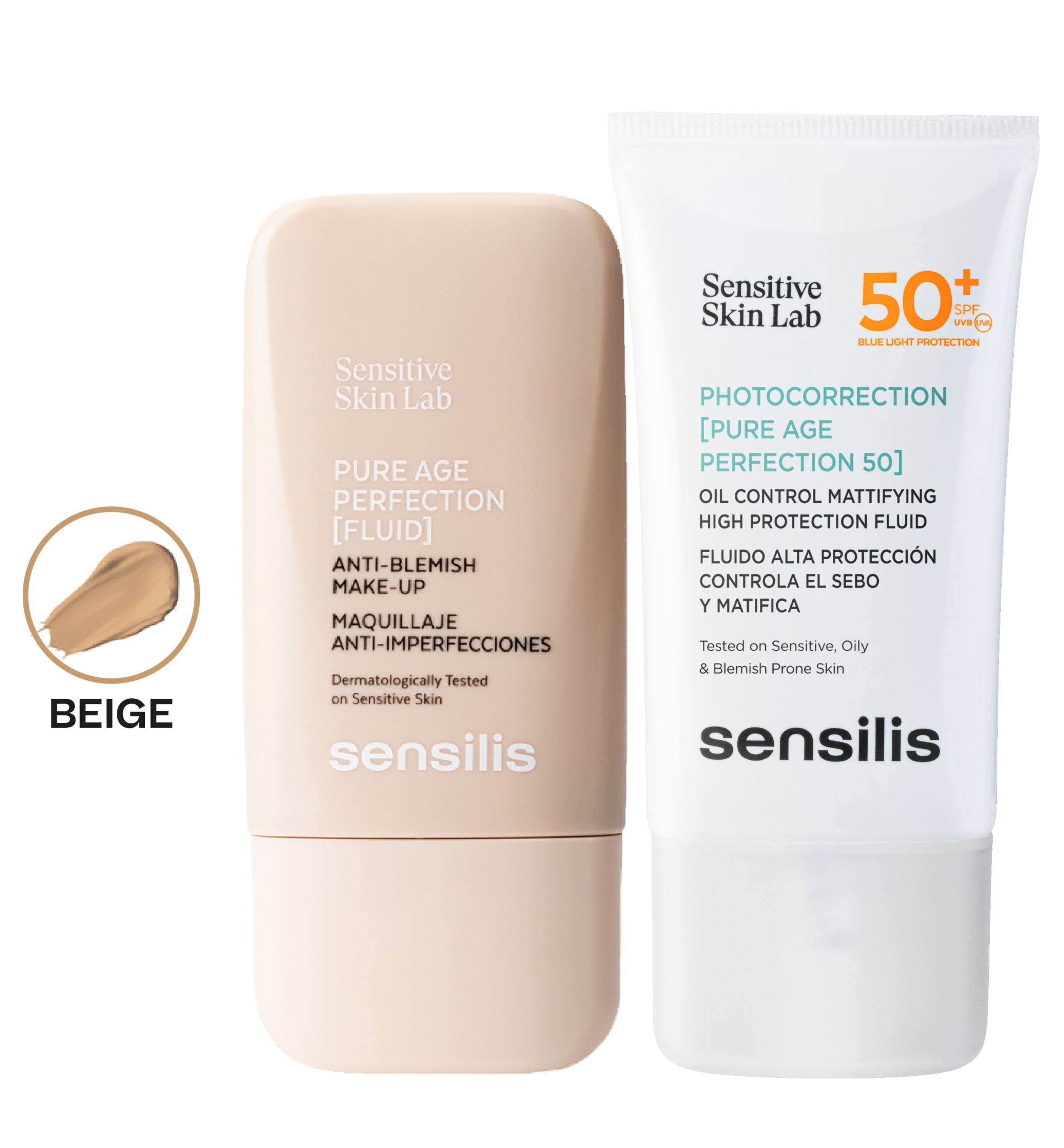 Kit compra Pure age maquillaje anti-imperfecciones/Beige GRATIS Photocorrection Pure Age 50+
