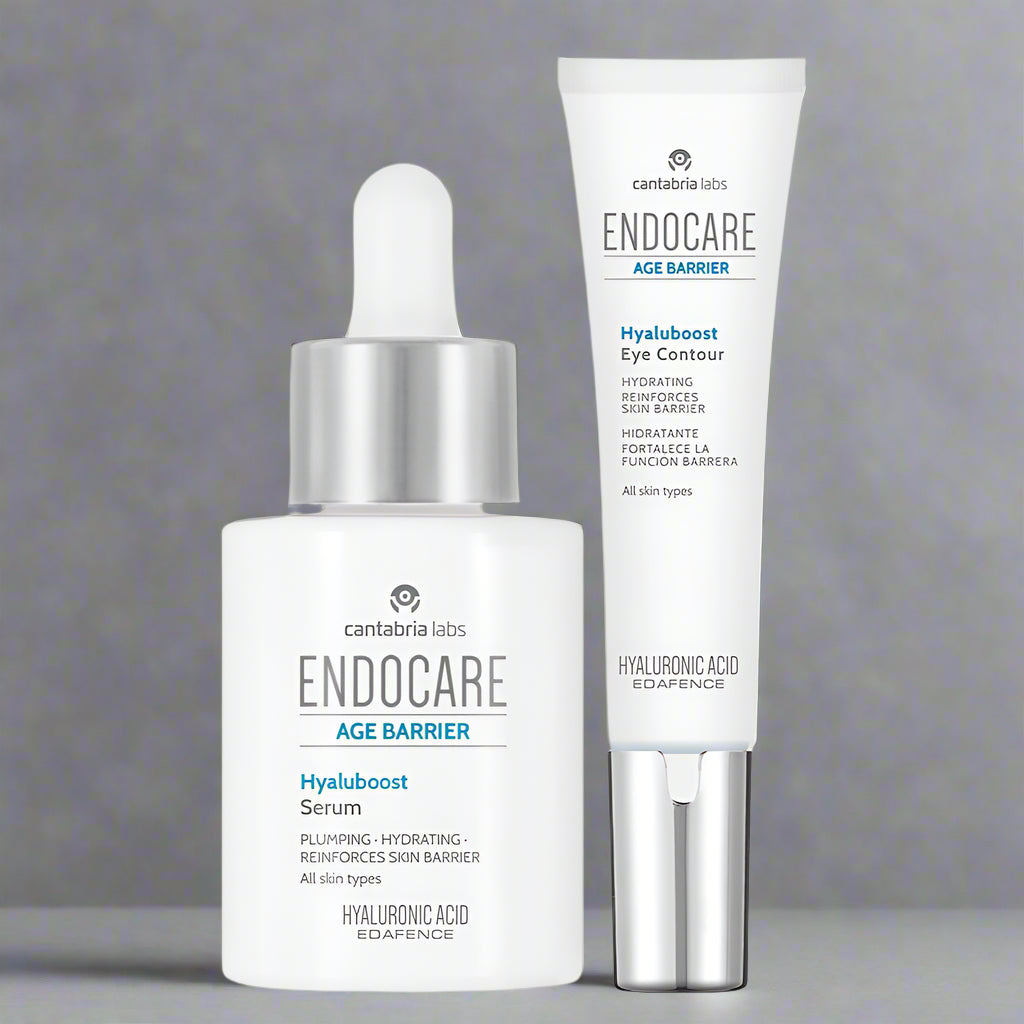Kit HIDRATACION ANTIEDAD 2x1 Endocare Age Barrier Hyaluboost Serum GRATIS Endocare Age Barrier Hyaluboost contorno ojos