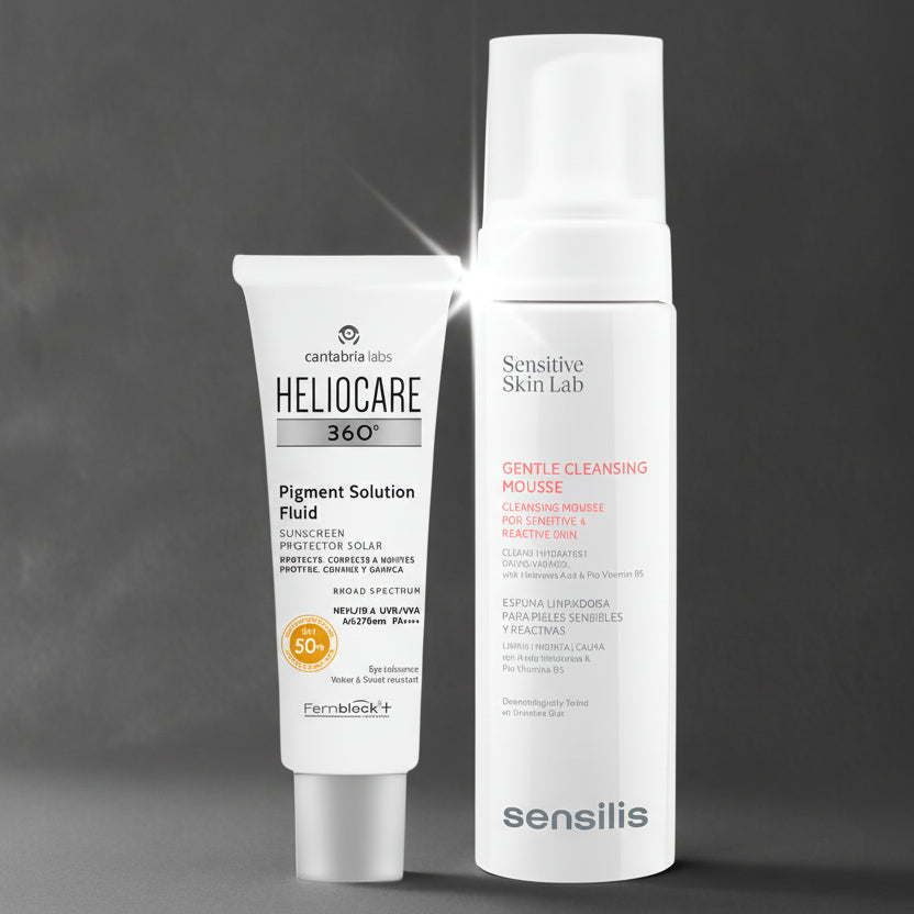 Kit PRODUCTOS TOP Heliocare Pigment Solution GRATIS Sensilis Espuma Limpiadora
