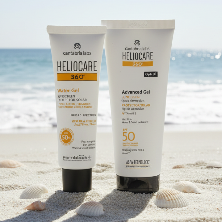 Kit SPORT CARA/CUERPO Heliocare 360 Water Gel GRATIS Heliocare 360 Advance Gel x 100ml