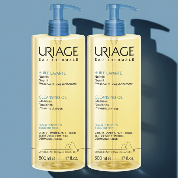 Kit 2x1 Uriage aceite lavante para ducha x 500ml - Limpieza