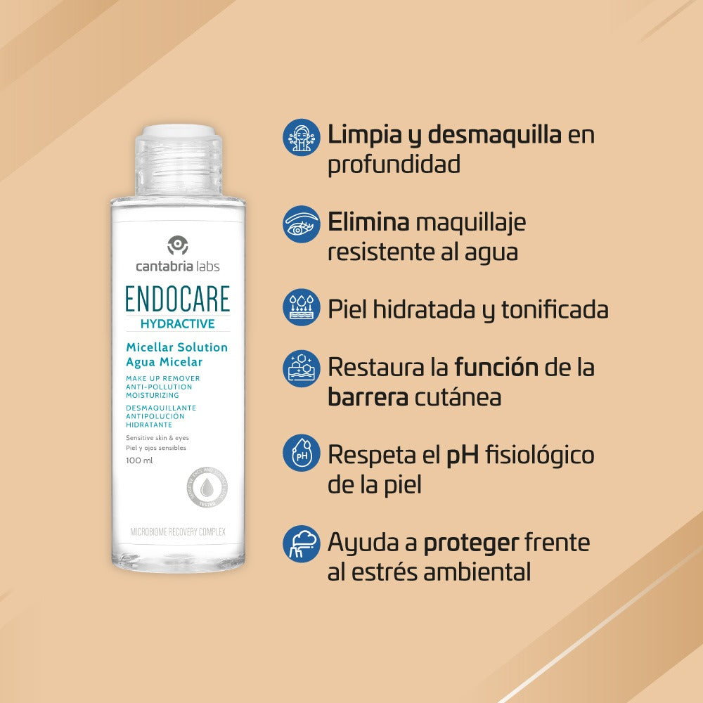 KIT 2x1 Heliocare 360° Toque Seco Beige GRATIS Endocare Hydractive x 400ml