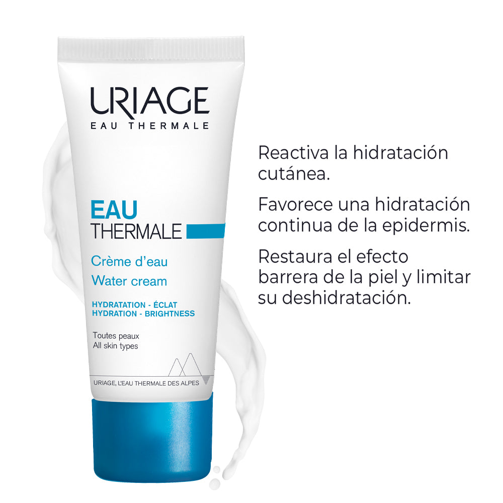Kit HIDRATACION MAX Uriage Agua Suero Ácido Hialurónico al 1.5% GRATIS Uriage Agua Termal Crema Ligera x 15ml