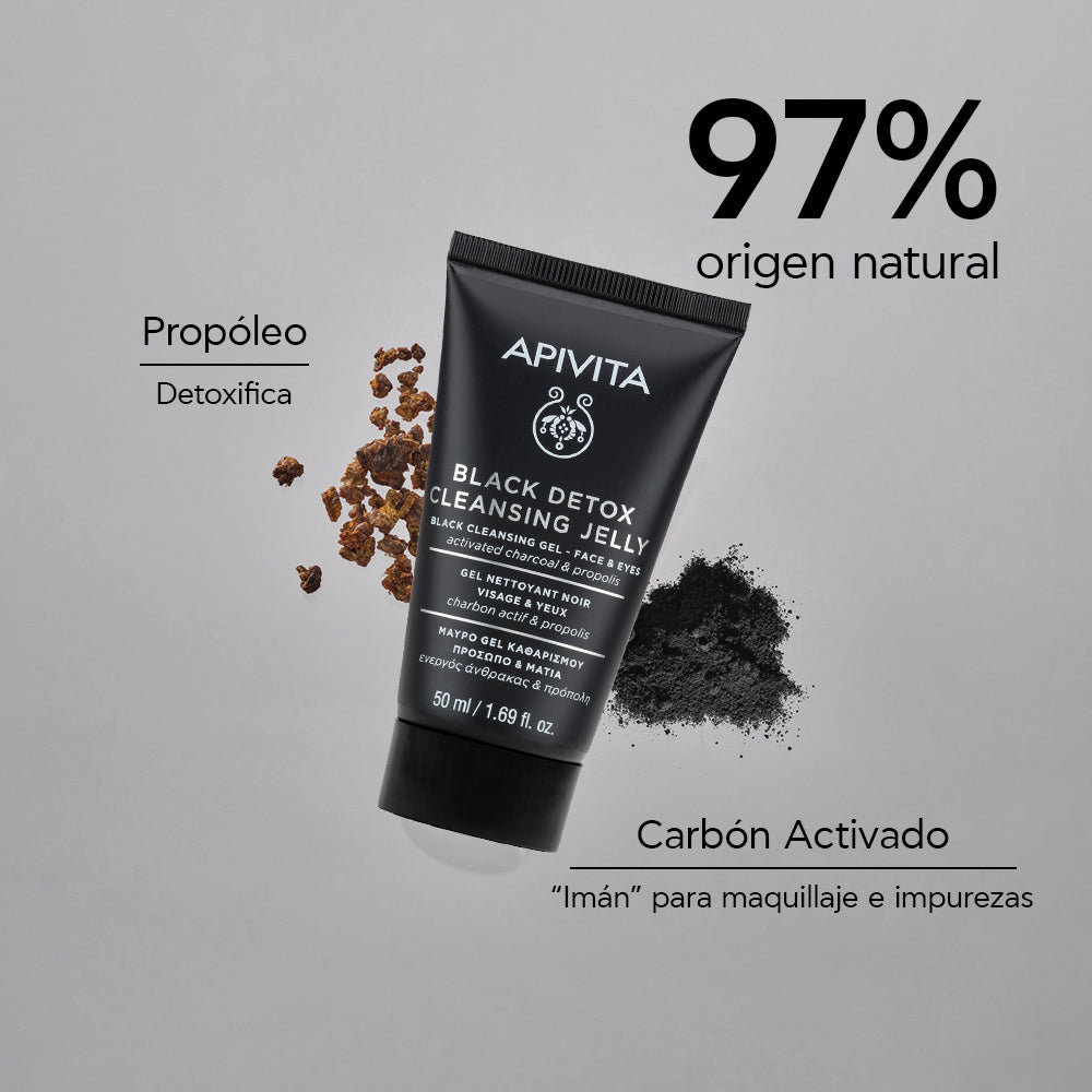 Apivita Black Detox Gel Limpiador X 50ml