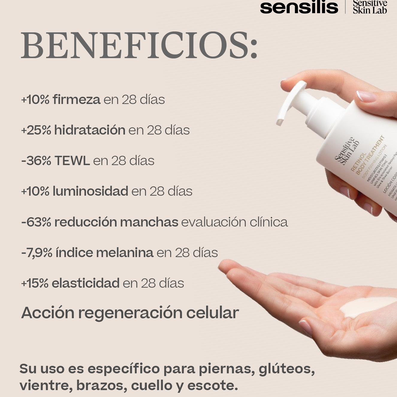 Kit Sensilis Eternalist A.G.E X 20ml - contorno de ojos GRATIS Sensilis Retinol Body Treatment x 200 ml