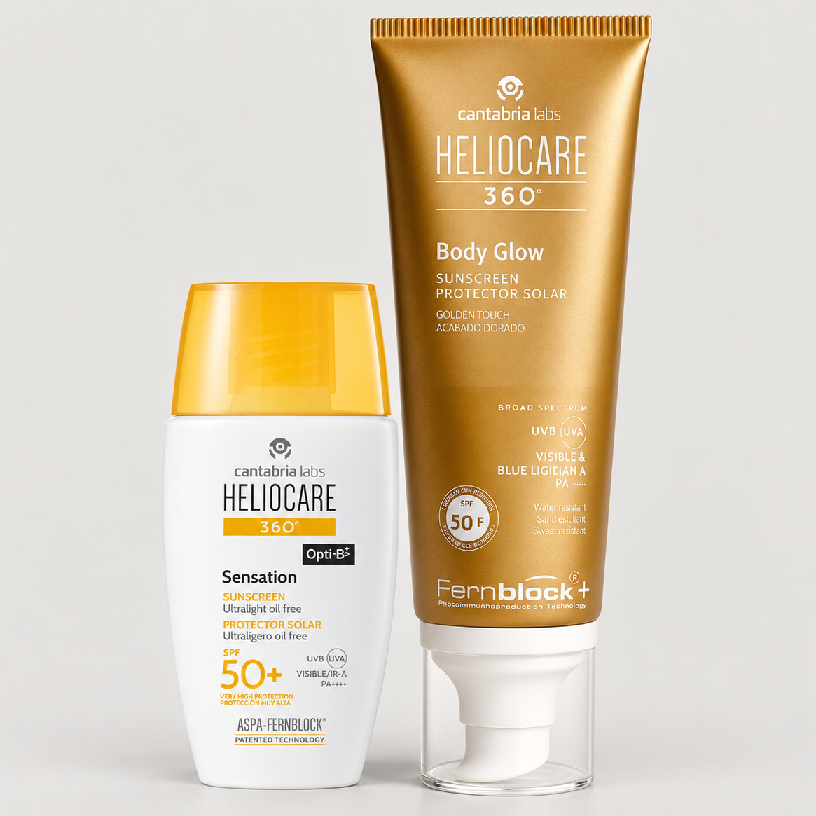 Kit ANTISOLAR GLOW Heliocare Sensation GRATIS Heliocare Body Glow 100ml