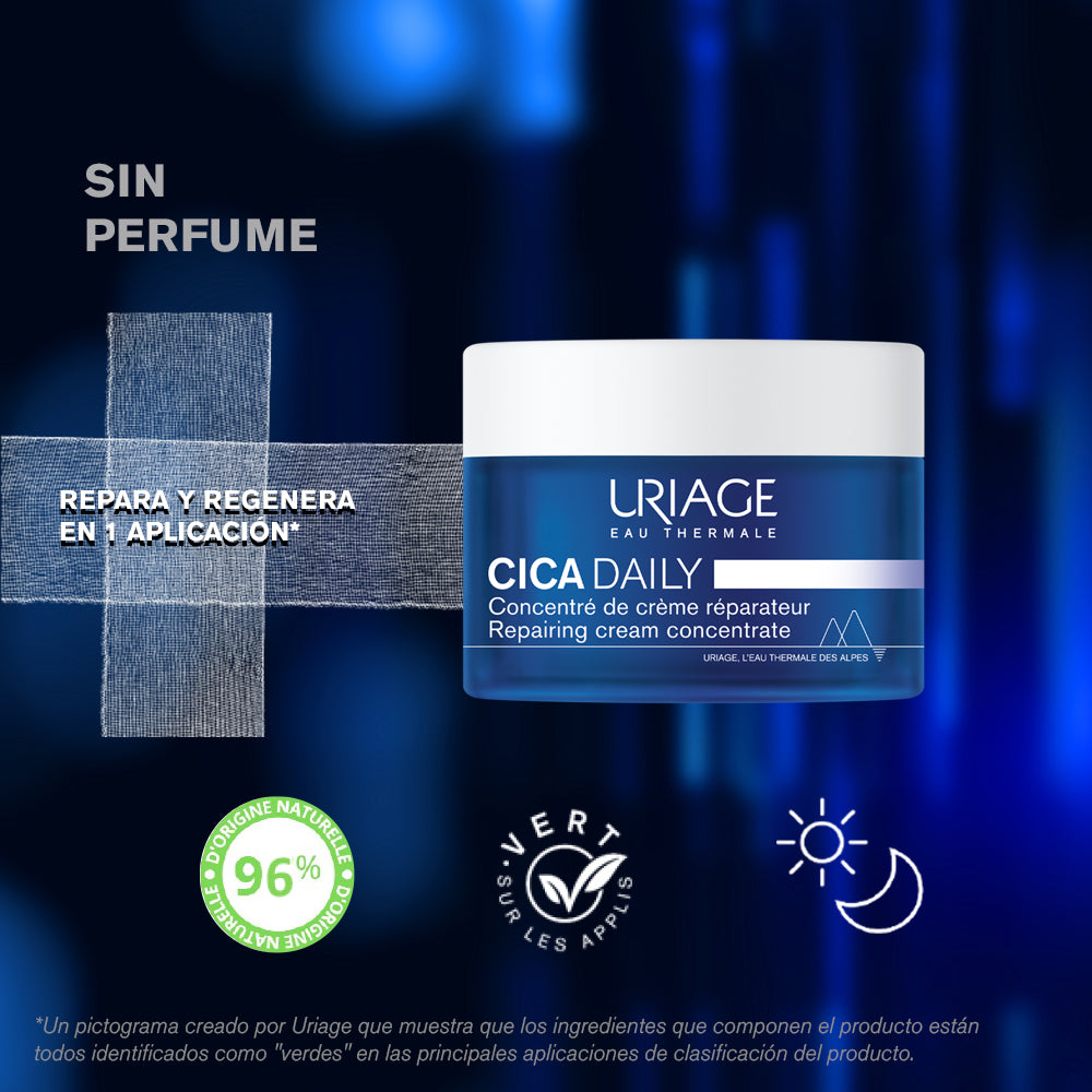 Uriage Cica Daily Crema Reparadora Concentrada - Repara e hidrata