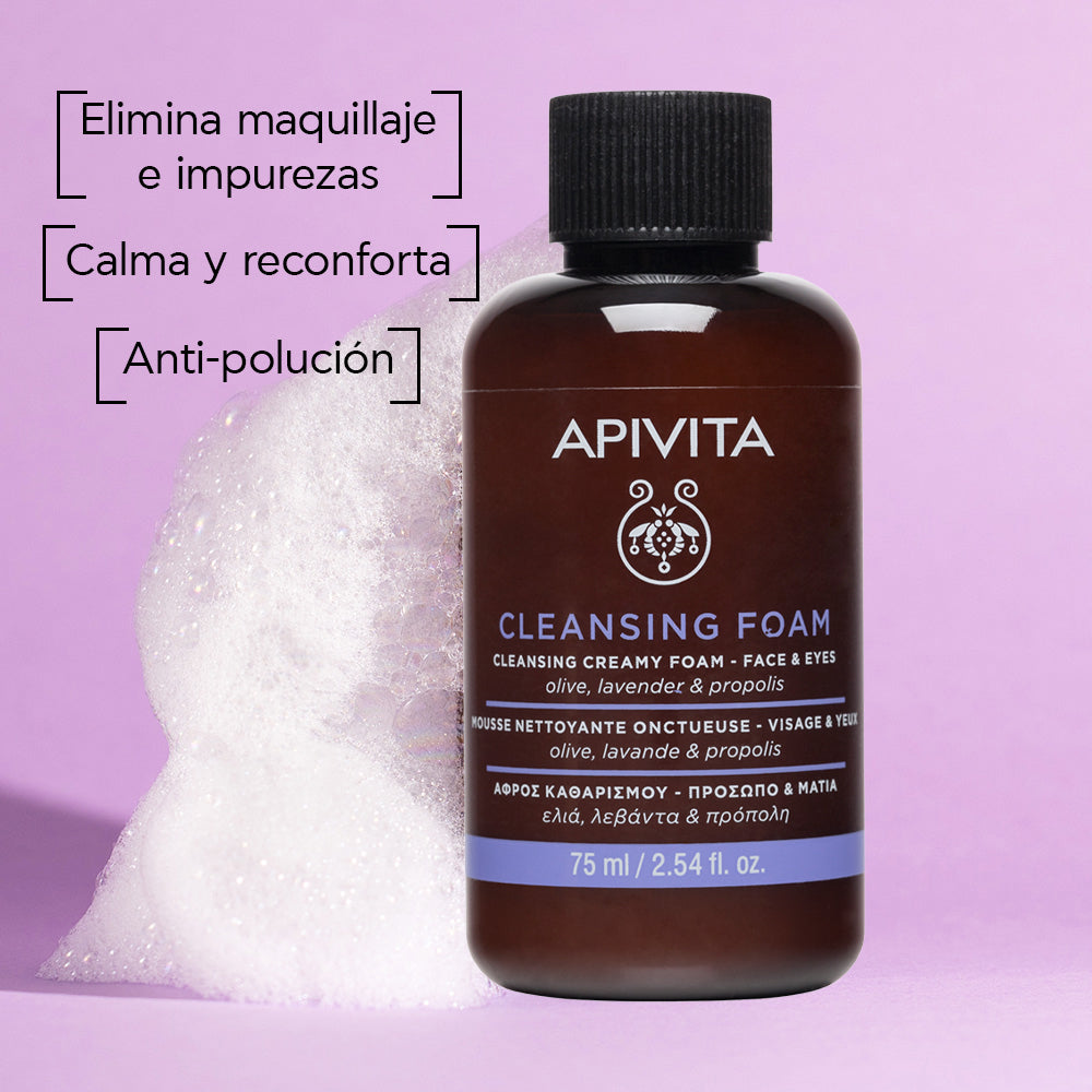 Apivita espuma limpiadora x 75ml