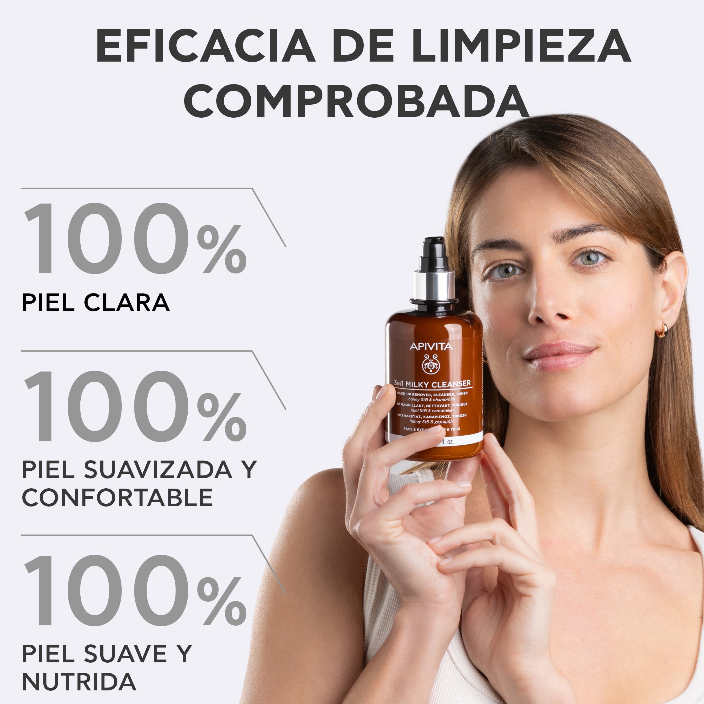 Apivita Leche Limpiadora 3 en 1  X 300 ml