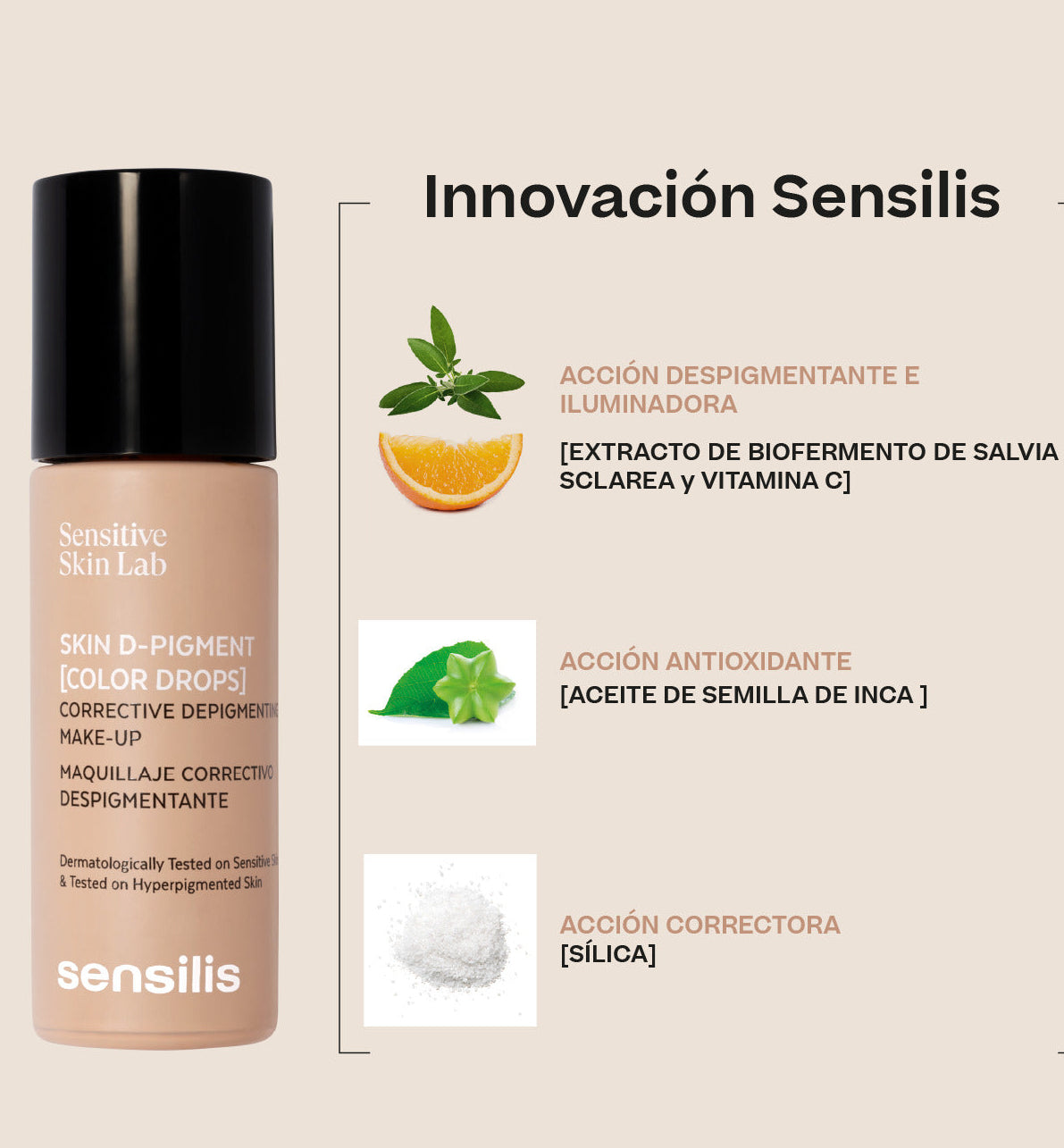 Sensilis Skin D-pigment [Color Drops] Tono 2 Sand X 25ml