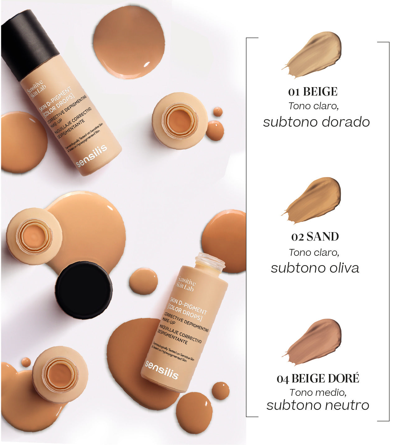 Sensilis Skin D-pigment [Color Drops] Tono 1 Beige X 25ml