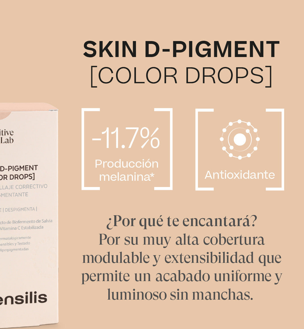 Sensilis Skin D-pigment [Color Drops] Tono 3 Beige Doré X 25ml