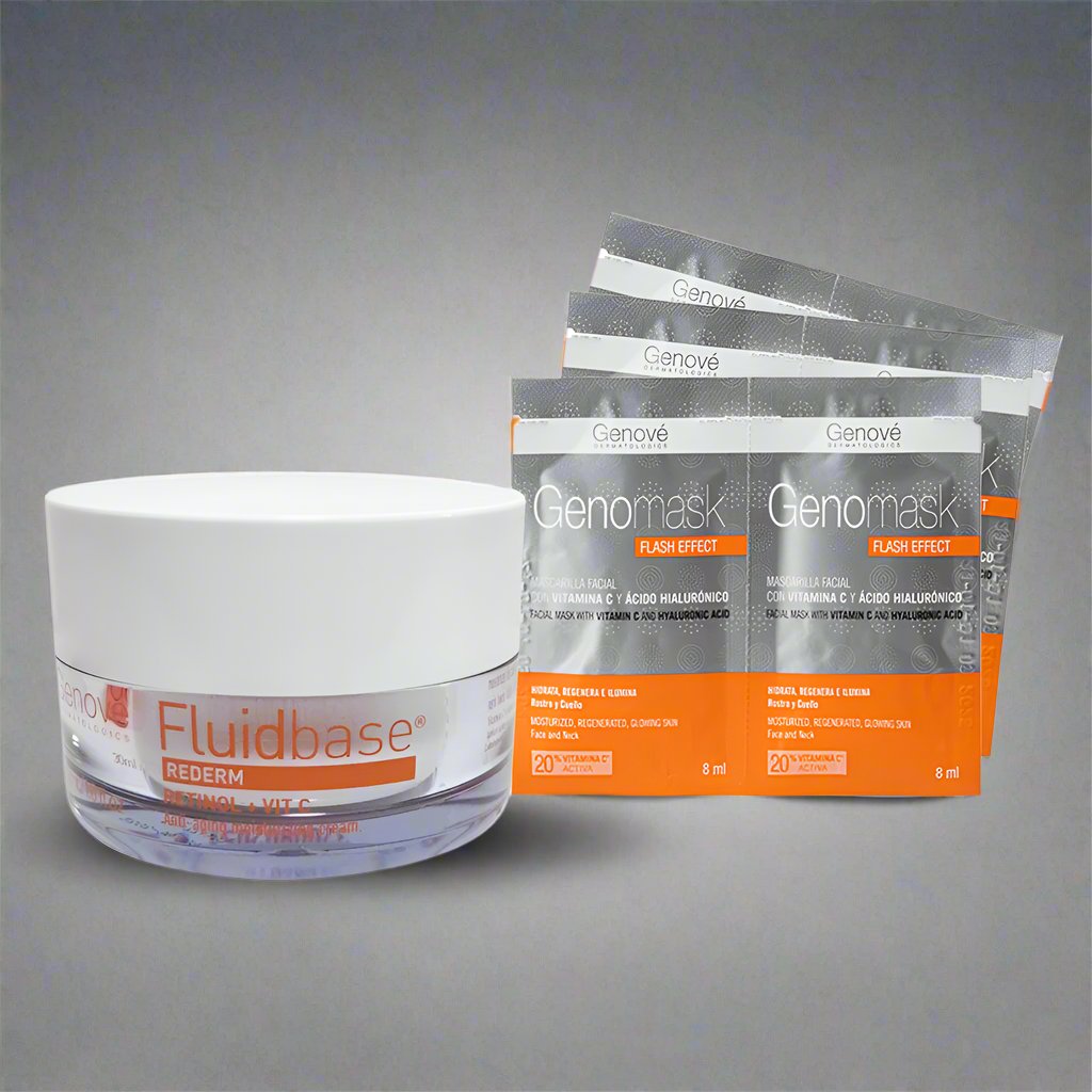 Kit Fluidbase Retinol + Vit C - Antiedad GRATIS 6 Sachets de Genomask