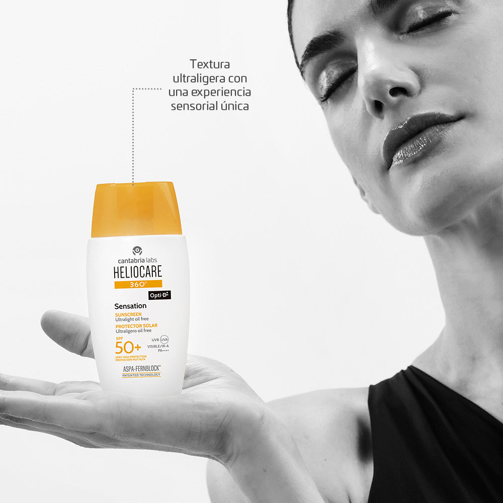 Kit Heliocare 360° Sensation x 50ml - Protección solar x 50ml Gratis Heliocare 360° Advance Gel x 100ml