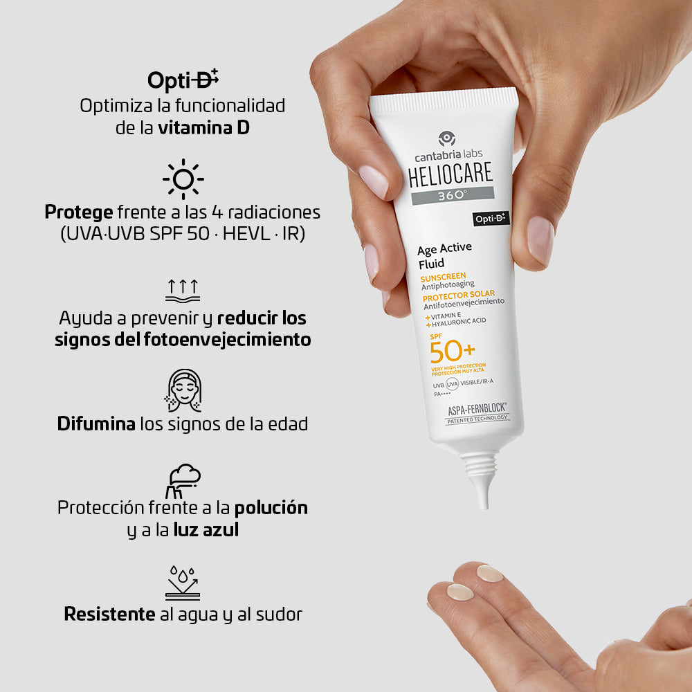 Heliocare 360° Age Active - Protector solar - Antiedad X 50ml