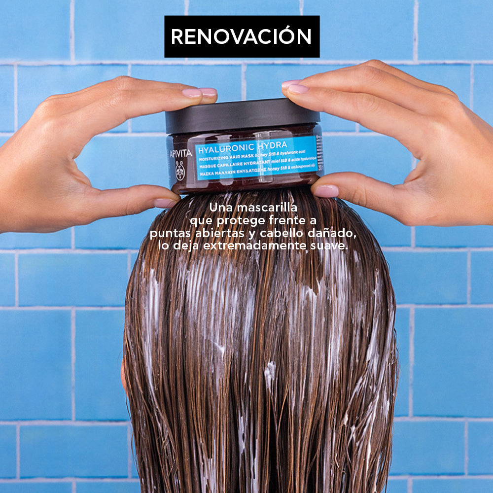 Kit Apivita Hyaluronic Hydra Mascarilla capilar GRATIS Apivita Hyalu Hydra Shampoo - Cabello Fino