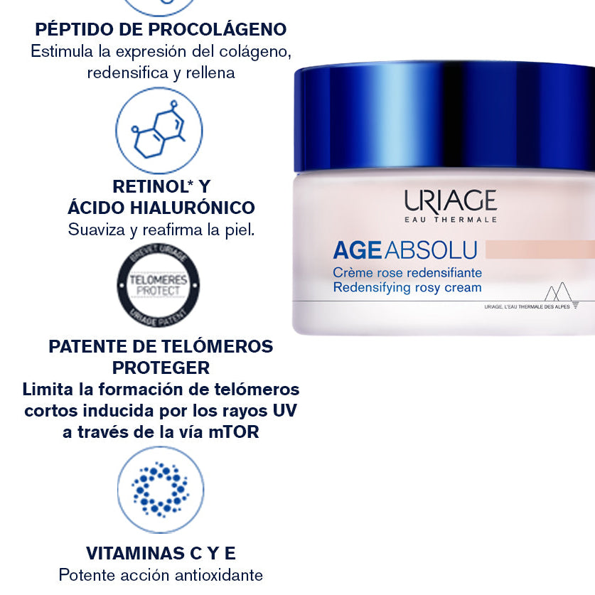 Kit ABSOLUTO2 Age Absolu Crema Rose GRATIS Age Absolu Contorno de ojos - Antiedad