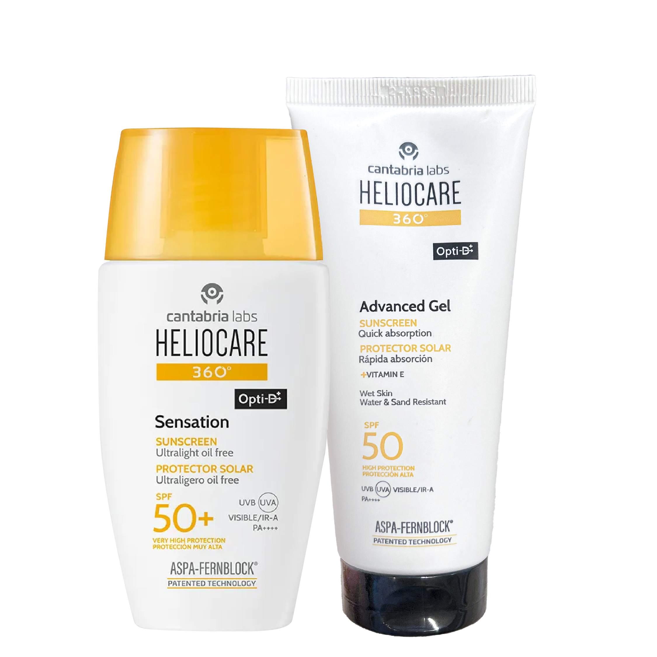 Kit Heliocare 360° Sensation x 50ml - Protección solar x 50ml Gratis Heliocare 360° Advance Gel x 100ml