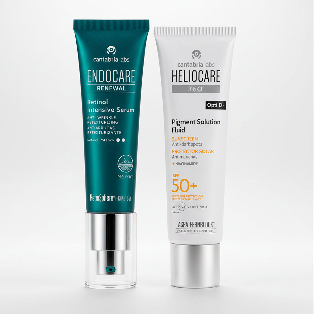KIT RETINOL MANCHAS Renewal Retinol 0.2% GRATIS Heliocare 360 Pigment Solution