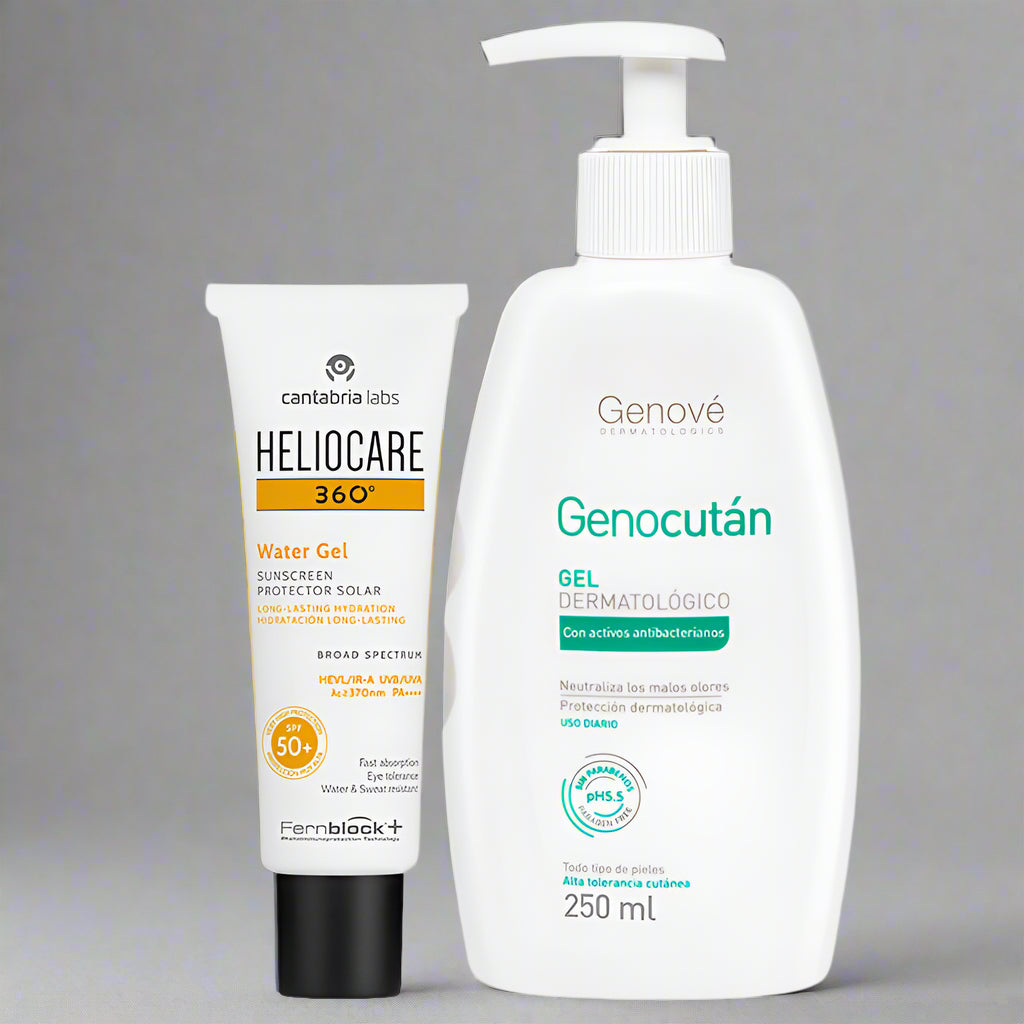 Kit 2x1 Heliocare 360° Water Gel x 50 ml Gratis Genocutan x 250 ml