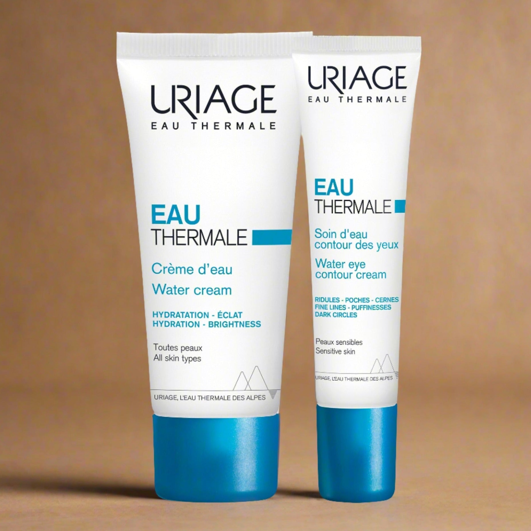 KIT 2x1 Uriage Agua Termal Crema Ligera GRATIS Agua Termal Contorno de Ojos