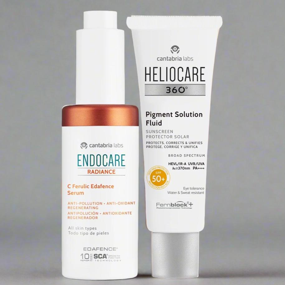 KIT 2X1 Endocare Radiance C Ferulic GRATIS Heliocare Pigment Solution