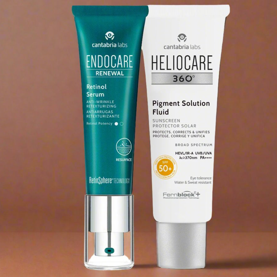 KIT ANTIEDAD MANCHAS compra Renewal Retinol 0.2% GRATIS Heliocare Pigment Solution