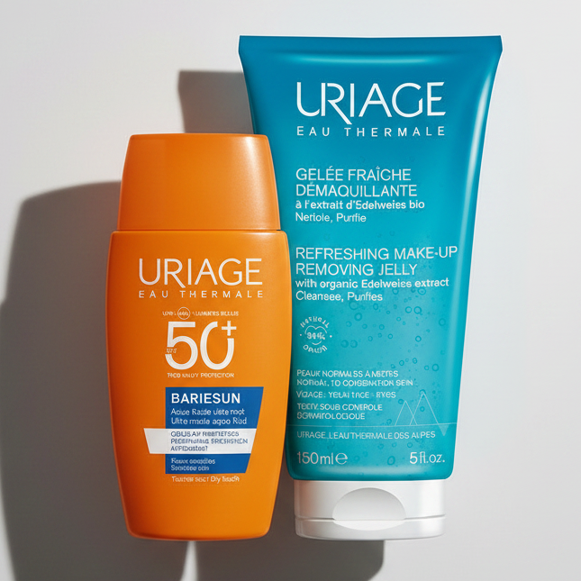 Kit Uriage Bariésun Aqua Ultra Mate SPF 50+ GRATIS Uriage Gel Desmaquillante Refrescante x 150ml